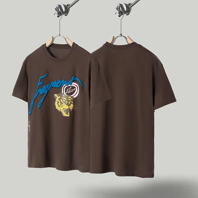 Yao888-Camiseta con estampado gráfico de espuma para hombre, ropa de calle de gran tamaño, estilo hip hop, informal, Y2k, 1:1Brown-TS01