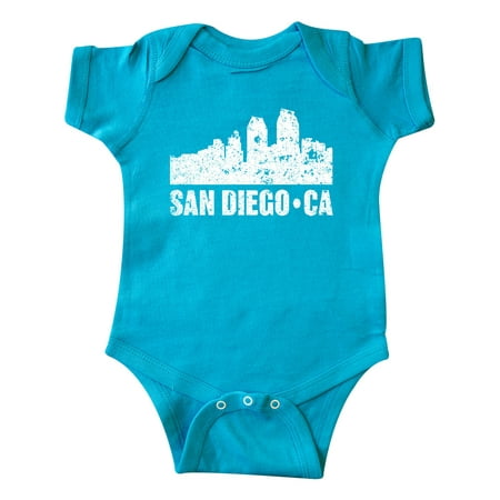 

Inktastic San Diego California Skyline with Grunge Gift Baby Boy or Baby Girl Bodysuit