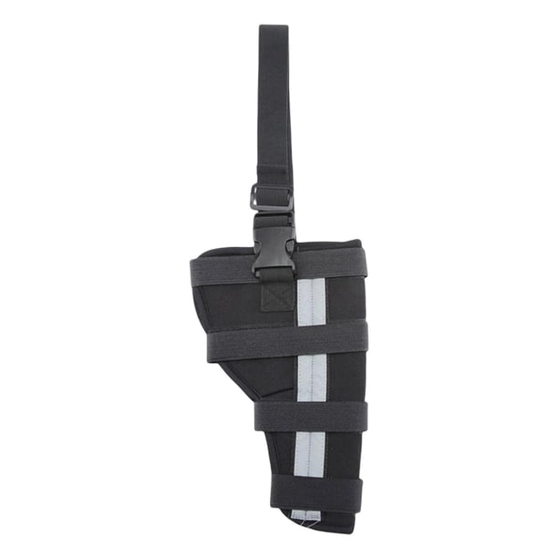 idealsgarden Dog Leg Brace Support Protector Ajustable Hock Joint Wrap Suministros Negro Zulema Protector de codo de pierna
