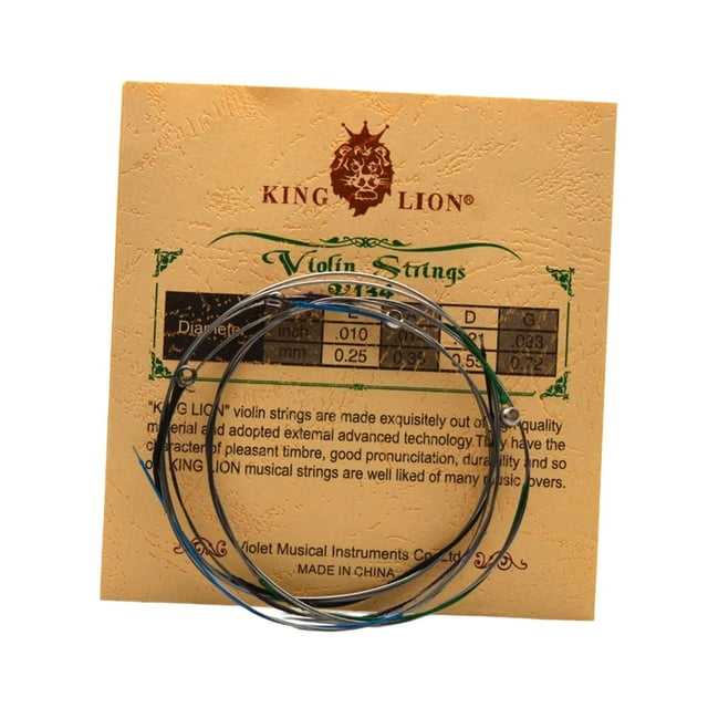 Cuerda de violín,Cuerdas de violín GDAE Universal Steel Strings,Juego completo de cuerdas para violines de tamaño 4/4,3/4,1/2 y 1/4,Mejora la respuesta,el tono y la facilidad de ejecución