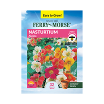 Ferry-Morse 1.9G Nasturtium Alaska Annual Flower Seeds, Full Sun