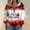 White, variant on HHei_K Christmas Shirts Women's Fashion Christmas Print Long Sleeve Loose Half Zip Hooded Sweater With Pockets