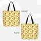 thumbnail image 2 of Easygdp Yellow White Plaid Sunflower Bolsa Tote para Mujer, Bolso de Hombro para Trabajo, Playa, Viajes, Compras y Supermercado, 2 of 7
