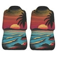 thumbnail image 5 of KAKALAD Retro Sunset Beach 2 Car Accessories Seat Covers Set Vehicle Seat Covers Universal Front Seats Protector 2 Pcs, 5 of 9