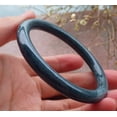 thumbnail image 3 of Green Natural A JADE Jadeite Circle Bangle Bracelet 56 mm 651496 TN, 3 of 10