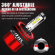 thumbnail image 4 of Kit De Faros Led Bloosom  Conector 9004 Luz Alta Y Baja Rojo, 4 of 5