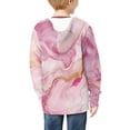 thumbnail image 4 of DISNIMO Marble Hoodie Girls Pink Hoodies Kids Zippered Hoodie with Zipper for Girls Zip Up Sweatshirts Size 6-7 Boys Hooded Jacket Childrens Fall Clothes Little Girls Long Sleeve Hoodies, 4 of 7
