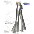 thumbnail image 3 of Women's Metallic Silver Bell Bottoms, 3 of 3