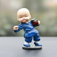 Cute Little Monks Statue 4pcs Resin Chinese Drunken Fu Buddha Monk