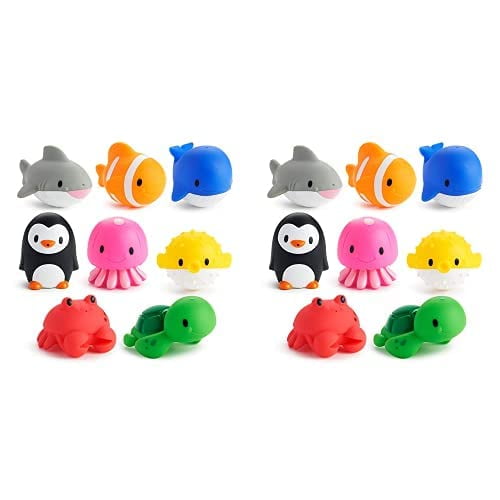 Juguete de baño Munchkin Ocean Squirts, paquete de 8 unidades para más de 9 meses (x2)