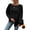 Black, variant on Eytino Womens Sweaters Long Sleeve Tee Shirts Casual Round Neck Batwing Basic Fall Tops