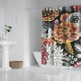 thumbnail image 2 of Waterproof Beautiful Colorful Floral Shower Curtain 72x72 Inch Boho Style Polyester Unique Shower Curtain for Bathroom Hotel Home Decor with 12 Plastic Hooks, 2 of 5