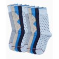 thumbnail image 2 of Calcetines de vestir Tommy Hilfiger, paquete de 10 unidades, mezcla de algodón suave, azul, 2 of 6