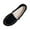 Black, variant on Women's House Slippers Flat Heel Closed Toe Slip-on Loafer Slippers Winter Casual Home Indoor Outdoor Plus Velvet Warm Slippers for Women Black 9