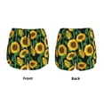 thumbnail image 5 of Xecao's Sunflower 1 for a double-layer running short for women, perfect for gym, tennis, and more, featuring a convenient pocket., 5 of 9