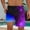 Purple-11, variant on Mens Swim Trunks with Liner 2 in 1 Quick Dry Flame Printing Board Shorts Elastic Waist Drawstring Lightweight Breathable Summer Hawaii Beach Shorts Purple M