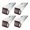 Black, variant on 4 Pack Sliding Door Bottom Rollers, Quiet Rubber Vertical Track Roller Wheels with Mounting Bracket, Anti Sag Directional Casters for Furniture Drawer Cabinet Box, Sliding Door Replacement Hardware