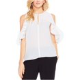 thumbnail image 2 of Vince Camuto Blusa de punto con manga alborotada para mujer, blanca, grande Vince Camuto Tejer, 2 of 2