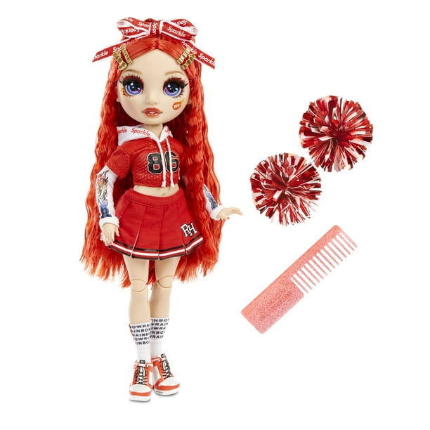 Rainbow High Cheer Ruby Anderson Red Fashion Doll With Pom Poms Cheerleader Doll Toys For Kids 6 12 Years Old Walmart Com Walmart Com