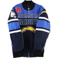 thumbnail image 2 of Chaqueta universitaria de Cierre completo NFL para hombre azul XXX-Large, 2 of 3