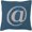 Navy, Light Gray / Swanmore, variant on Hauteloom Diamantina Throw Pillow