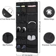 thumbnail image 2 of OUSITAID Over The Door Mesh Pocket Shoe Organizer  18 Large Breathable Durable Pockets with 4 High-end Hooks  Storage Rack for Shoes  Sneak, 2 of 7