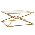 thumbnail image 4 of Diamond Sofa Aria Square Stainless Steel Cocktail Table ARIACTGD, 4 of 7