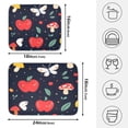 thumbnail image 4 of Apple and Butterfly Pattern Drying Dish Mat Quick Drying Absorbent Soft Durable for Kitchen 18" x 24", 4 of 10