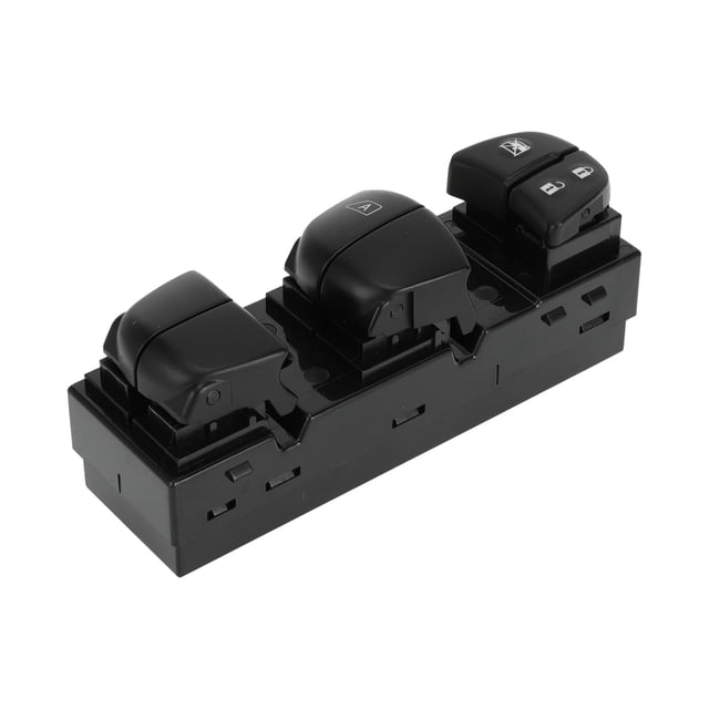 Interruptor de ventana eléctrica único para el lado del conductor delantero para Nissan Altima Tiida 2010-2017 Negro