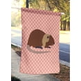 thumbnail image 2 of Carolines Treasures BB7879CHF Coypu Nutria River Rat Drapeau de Maison en Toile à Carreaux Roses, 2 of 4