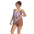 thumbnail image 5 of Tankini Swimsuits for Women, Two Piece Bathing Suits with Shorts, Modest Tank Top Swim Dress, 5 of 6