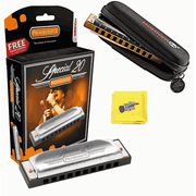 Hohner Special 20 Progressive Harmonica with Free Pouch and Cloth - Key of C