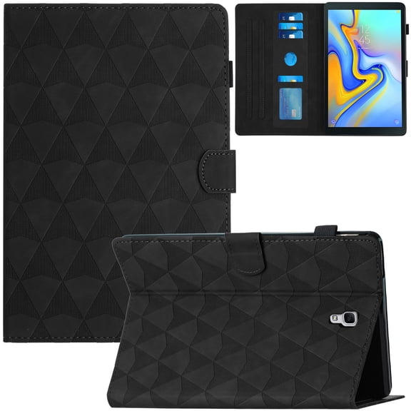 Artyond Case for Galaxy Tab A 10.5 2018 T590, PU Leather Multi-Angle Stand Card Slots with Auto Sleep/Wake Protective Case for Samsung Galaxy Tab A 10.5 Model SM-T590/T595/T597 2018 Released, Black
