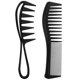 thumbnail image 1 of 4pcs Styling Combs Wide Tooth Comb Unisex Women Men Combs Hair Comb Set Hair Styling Tools, 1 of 4