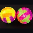 thumbnail image 4 of 4 Pcs Light Up Dog Balls, Glow in The Dark Dog Balls Interactive Dog Toys Fun Flashing Elastic Ball Spiky Dog Ball Bounce-Activated Puppy Toys Toss Fetch Balls for Puppy (Spiky Dog Ball), 4 of 9