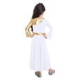 thumbnail image 3 of Kids Girls Metallic Ballet Lyrical Praise Dance Long Dress Liturgical WorshipChurch Dresses, 3 of 7