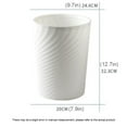 thumbnail image 7 of Plastic Small Trash Can Wastebasket, Garbage Container Basket for Bathrooms, Laundry Room, Kitchens, Offices, Kids Rooms, Dorms (White, 2.6 gallon), 7 of 7