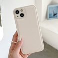 thumbnail image 3 of Funda de teléfono de silicona de cuero sintético de color sólido de lujo para iPhone 11 12 13 14 15 16 Pro MAX X XR XS SE 7 8Plus cubierta blanca, marrón y rosa, 3 of 5