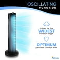 thumbnail image 5 of Senville SENFZ10-19M Oscillating Tower Fan 27", 3 Speed, 60° Oscillation, Compact, 5 of 5