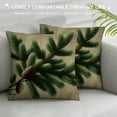 thumbnail image 3 of Leisuo Decorative Throw Pillow Case Evergreen Branch Beautiful Lump Winter On White Nature Coniferous Parks Outdoor Farmhouse Pillow Cushion Cover for Couch Sofa Bed, 3 of 5