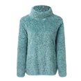 thumbnail image 2 of Vedolay Women's 2023 Sweaters Women's Crewneck Oversized Knit Warm Side Slit Pullover Sweater,Green S, 2 of 5