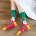 thumbnail image 4 of EnJoCho Clearance Socks for Women Warm Christmas Fashion Windproof Printing Mid Tube Socks Long Tube Cotton Adult Xmas Winter Themed Charming Socks Heated Socks Bulk Red Green Cute&Fun, 4 of 4