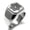Silver, variant on Stainless Steel Celtic Triquetra Eternity Star Knot Engraved Square Flat Top Biker Style Polished Signet Ring