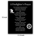 thumbnail image 2 of Firefighter Gifts for Women Men, Firefighter's Prayer Poster Canvas Wall Art Painting Ready to Hang for Home Office Decor Retirement Gift Graduation Gifts - Easel & Hanging Hook 11.5x15 Inch, 2 of 4