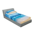 thumbnail image 2 of Ambesonne Beach Fitted Sheet & Pillow Sham Set, Cloudy Sky in Sea Summer, Twinxl, Sand Brown Blue, 2 of 2