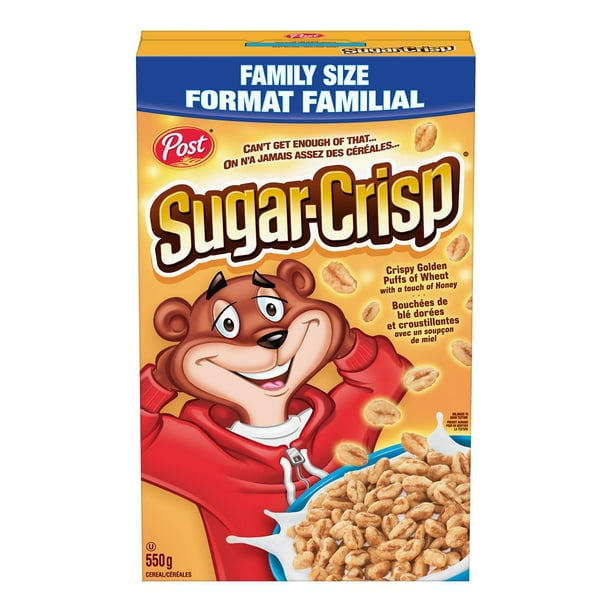 Post Format Famillial Sugar Crisp Cereal Post Sugar Crisp Cereal 550g