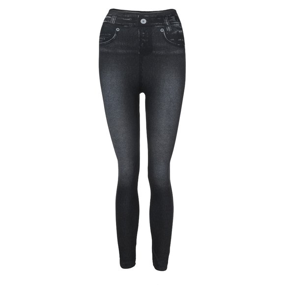 Ketyyh-chn99 Women's Jeans Business Casual Pants Women Simply Stretch Pull-On Super Skinny Jeans Black,S