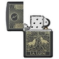 thumbnail image 7 of Zippo Wolf Tarot Card Black Matte Pocket Lighter, 7 of 7