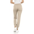 thumbnail image 5 of MediChic Women’s Premium Scrub Set – V-Neck Notch Scrub Top & 6-Pocket Jogger Scrub Pants, 4-Way Stretch, Medical Uniform Khaki X-Large, 5 of 5