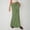 Green, variant on Tqcoqu Women's Elastic Waist Drawstring Skirt Casual Flowy Skirt Casual&Daily Wear,Green,Women's S-XXL